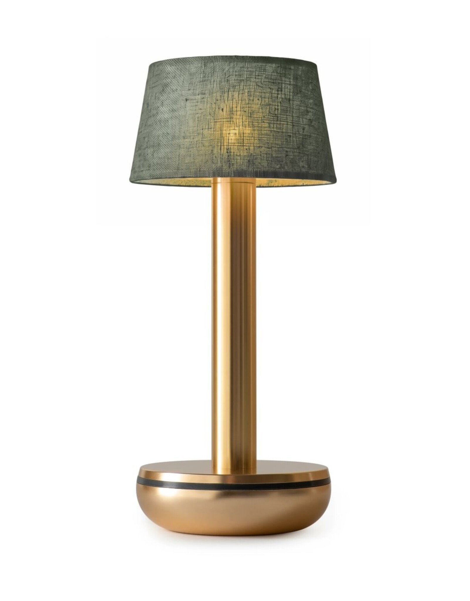 Humble Humble TWO Hospitality Table Light Gold/Emerald Linen, with long burning time up till 96hrs