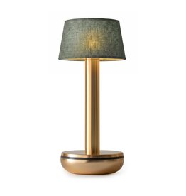 Humble Humble TWO Table Light Gold/Emerald Linen