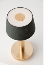 Humble Humble TWO Hospitality Table Light Gold/Emerald Linen, with long burning time up till 96hrs