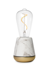 Humble Humble ONE  Hospitality Table Light White Marble, with very ong burning time up till 140hrs