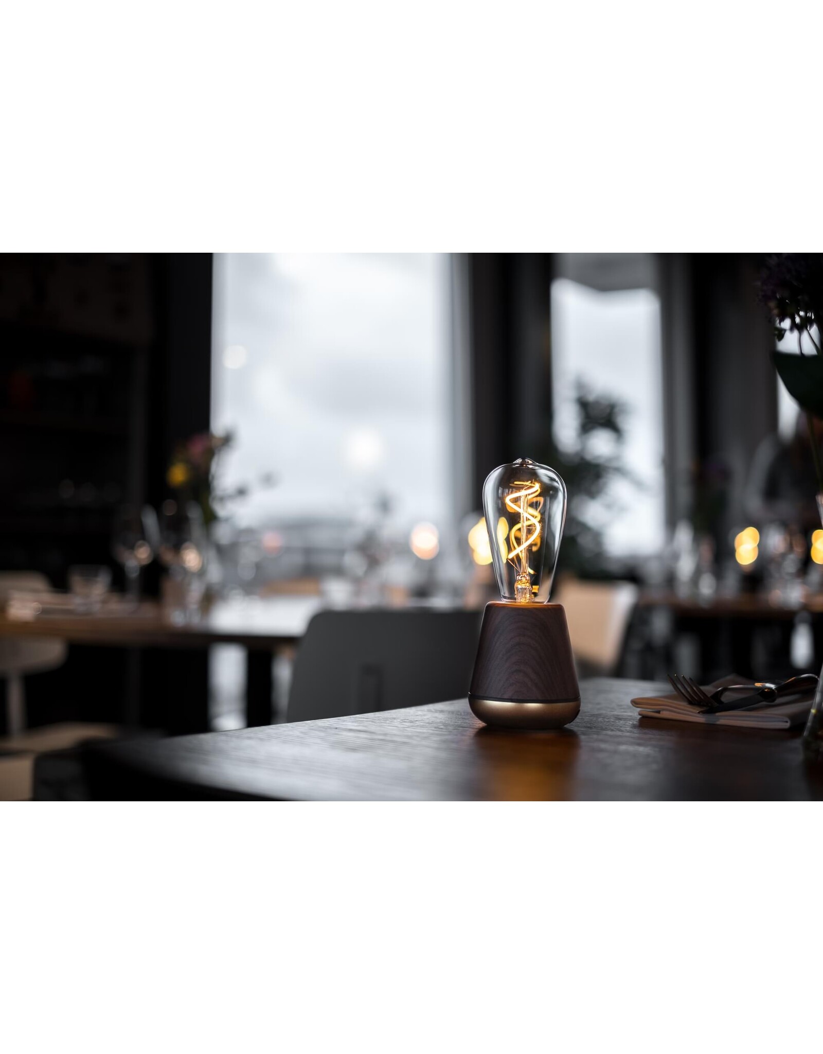 Humble Humble ONE  Hospitality Table Light Walnut, with very ong burning time up till 140hrs