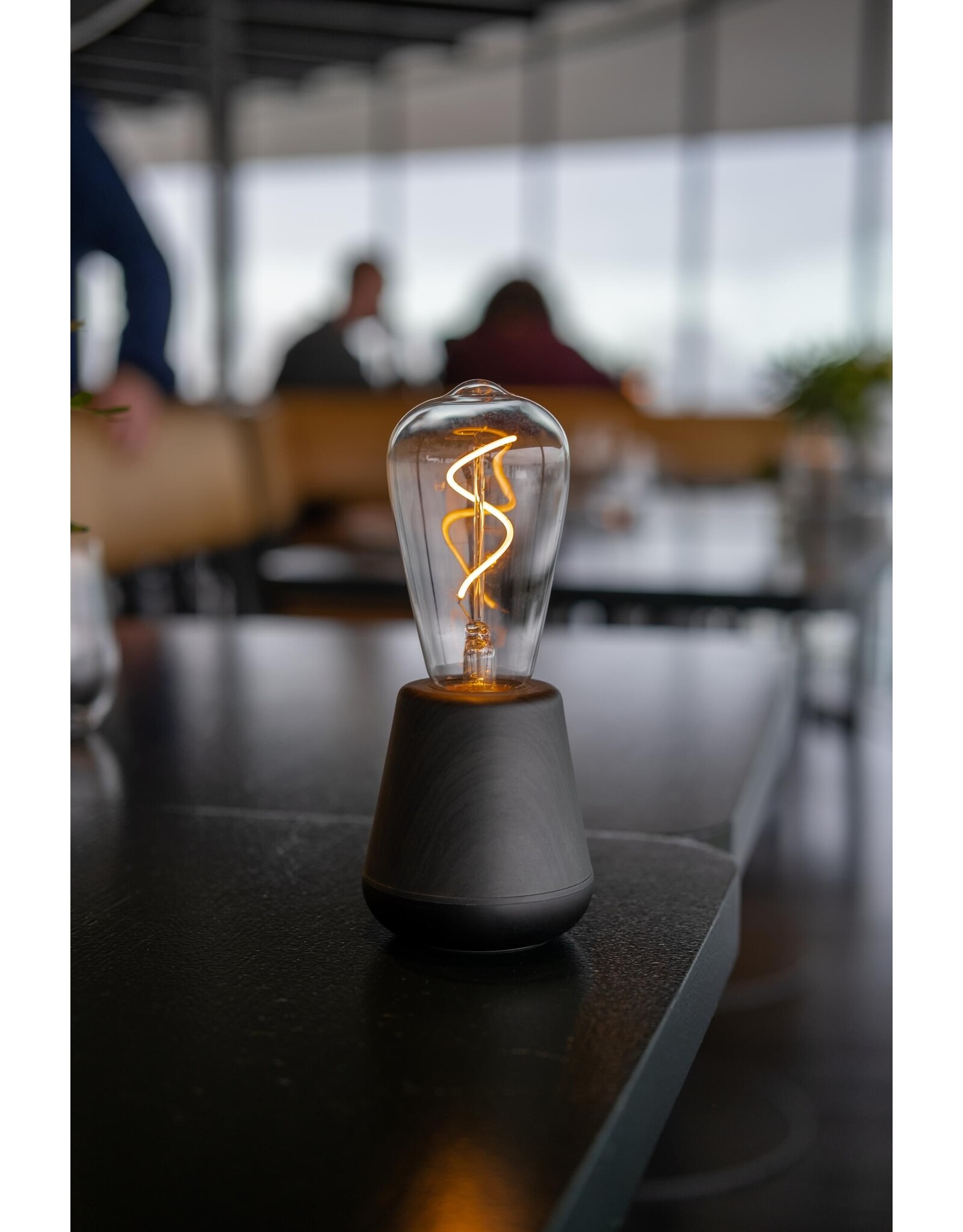 Humble Humble ONE  Hospitality Table Light Black Wood, with very ong burning time up till 140hrs