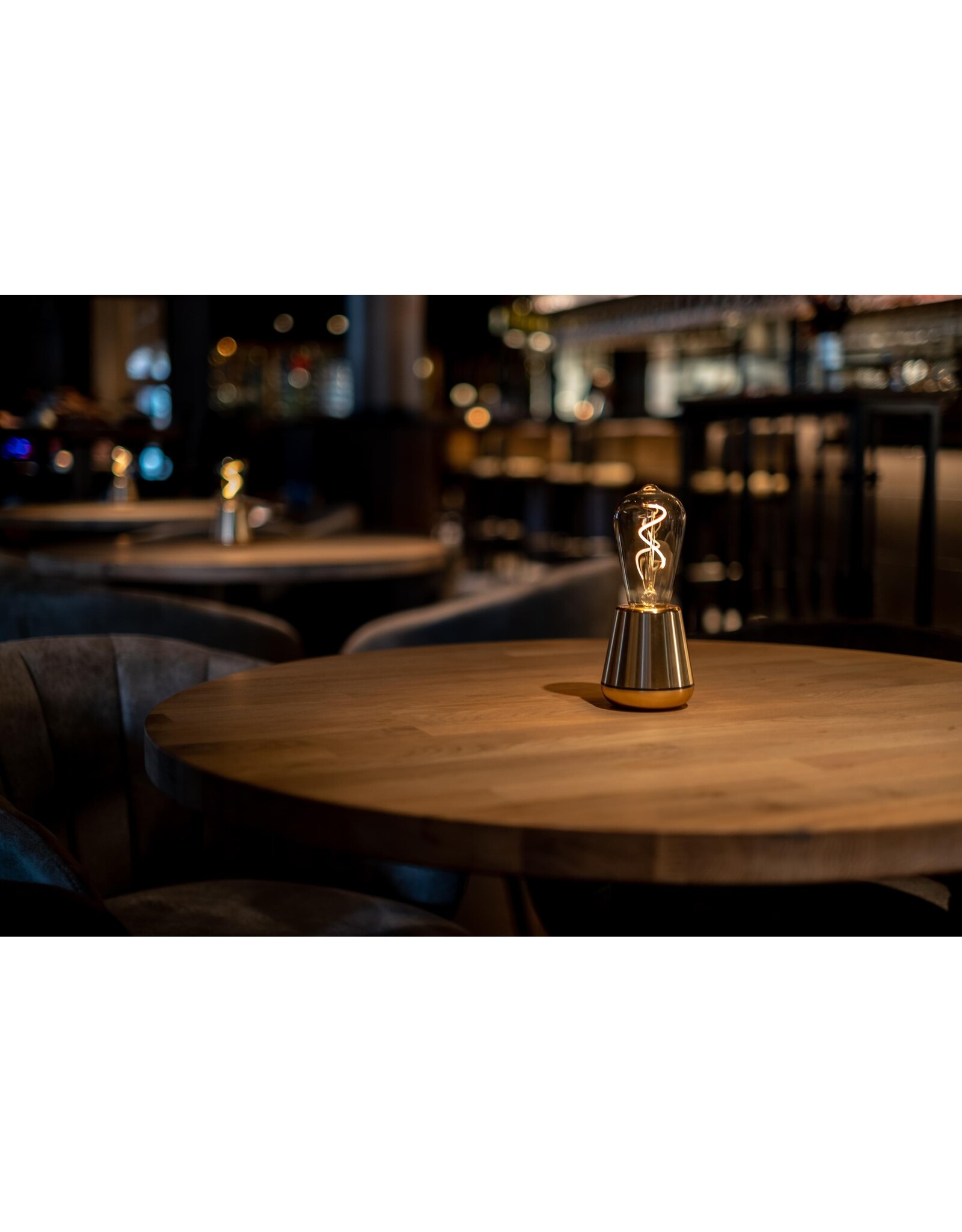 Humble Humble ONE  Hospitality Table Light Gold/Smoked, with very ong burning time up till 140hrs