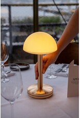 Humble Humble BUG Hospitality Table Light Gold Frosted, with long burning time up till 90hrs