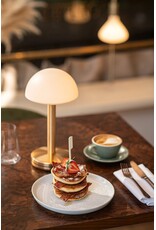 Humble Humble BUG Horeca Table Light Gold Frosted, met lange brandduur tot 90u