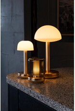 Humble Humble BUG Horeca Table Light Gold Frosted, met lange brandduur tot 90u