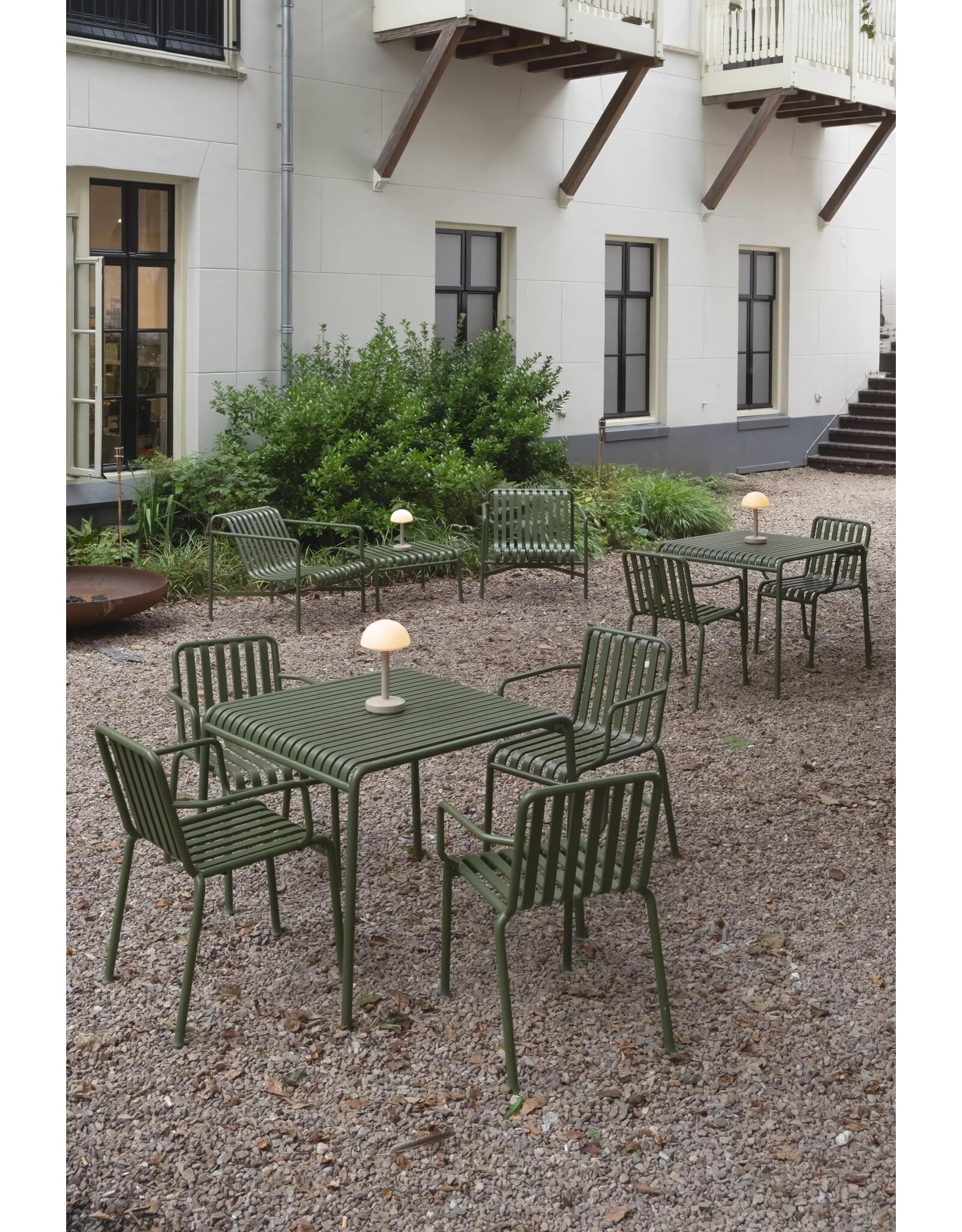 Humble Humble BUG Hospitality Table Light Beige Frosted, with long burning time up till 90hrs
