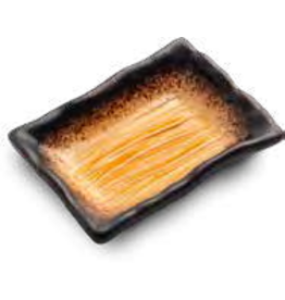 EDO Japan Japanse porseleinen sausschaaltje Yaketa 9x7cm, geel/bruin