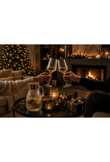 Stylepoint Arca MERIDIANA - Wijn/Cocktail glas op voet 500ml - 24x7cm, helder, borosilicaatglas