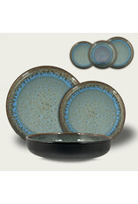 Arca Arca Reactive Space, round plate with raised rim, blue, 27cm, stackable
