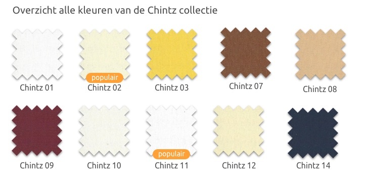 Chintz kleuren 1- 14