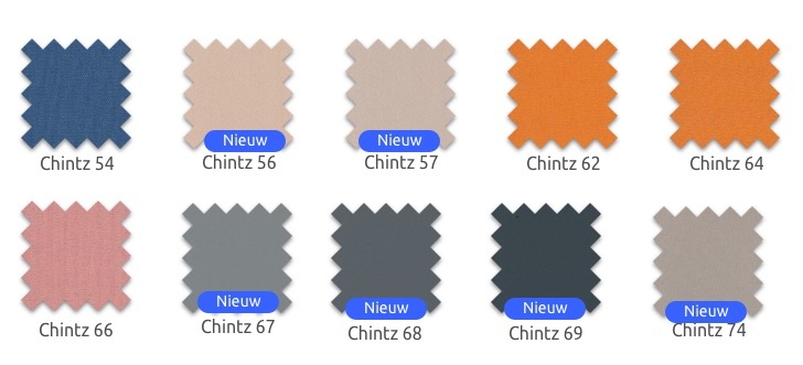 chintz kleuren 54 t/m 74