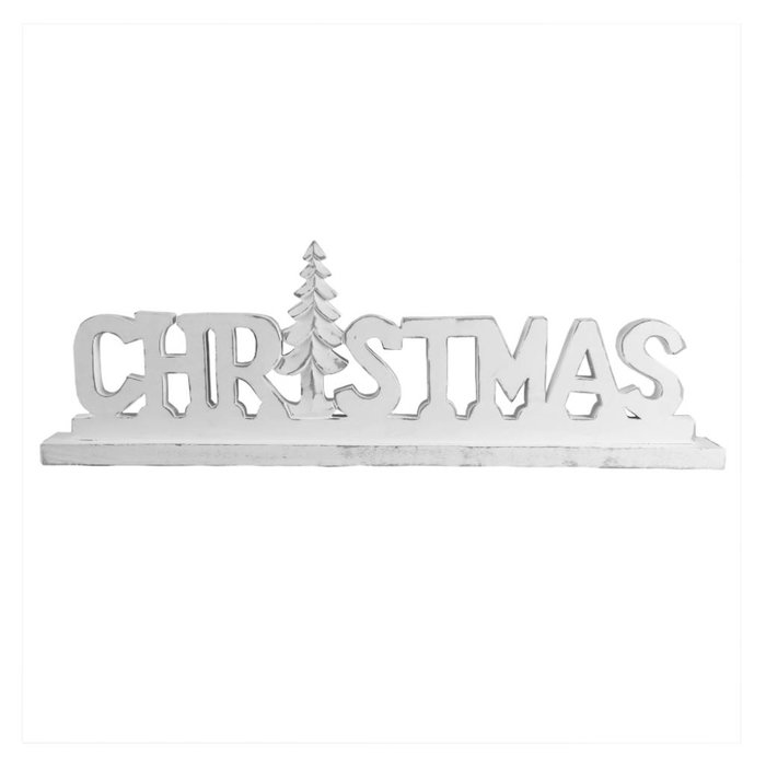 Large Rustic White Christmas Letter Standing Bersama
