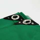 3x4 Groen 650gr PVC afdekzeil met 18mm zeilringen (nestels, ringogen)