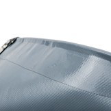 4x6 Grijs 650gr PVC afdekzeil met 18mm zeilringen (nestels, ringogen)