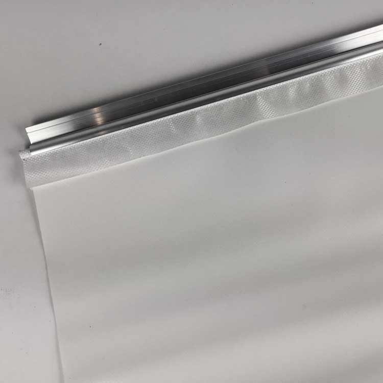 Caravanrail 7mm 99cm aluminum Railprofiel recht 180 graden Kederprofiel voor caravanpees