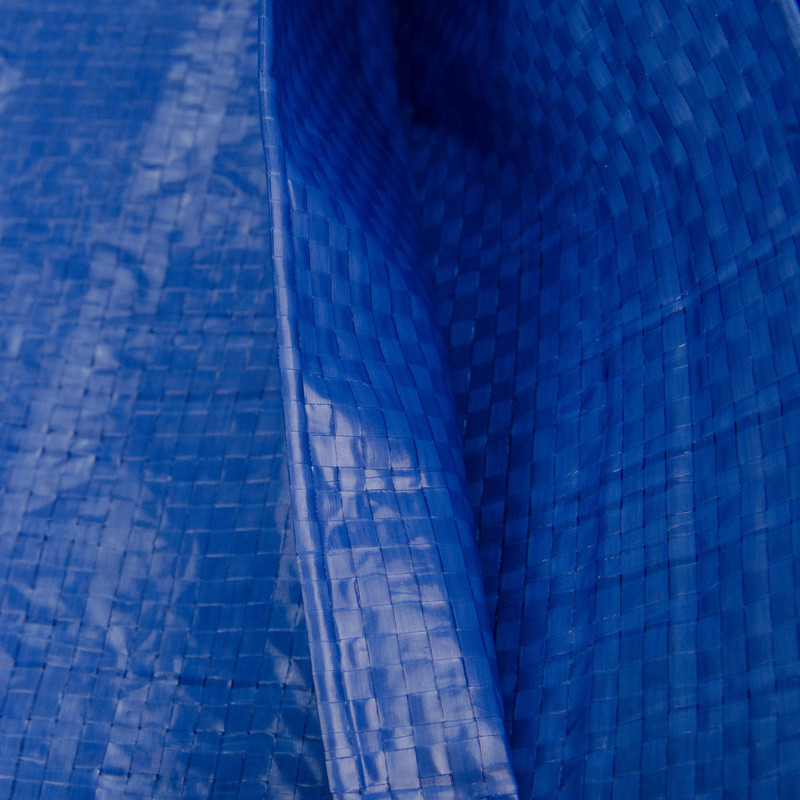 2x3 blauw 250gr afdekzeil met zeilringen - bouwzeil