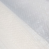 3x6 wit 150gr afdekzeil met zeilringen - bouwzeil