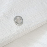 10x20 wit 150gr afdekzeil met zeilringen - bouwzeil