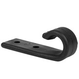 Carrosseriehaak vlak nylon zwart 10 stuks