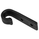 Carrosseriehaak vlak nylon zwart 10 stuks