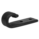 Carrosseriehaak vlak nylon zwart 10 stuks