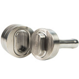 Handstempel 42x22mm ovaal rvs professioneel