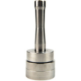 Handstempel 42x22mm ovaal rvs professioneel