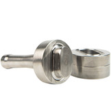 Handstempel 42x22mm ovaal rvs professioneel