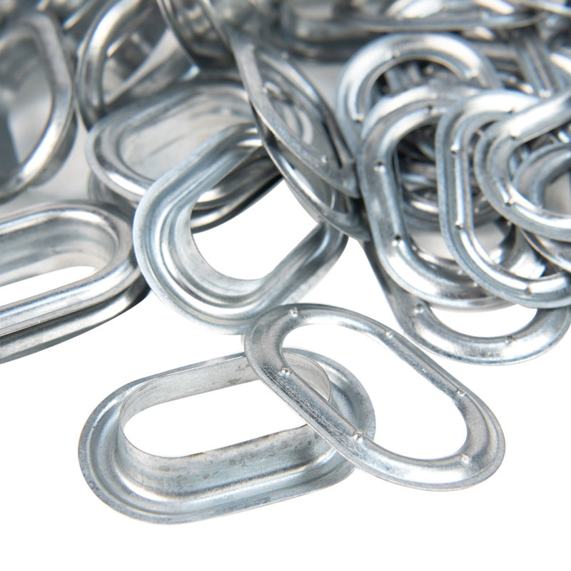 Zeilringen 42x22mm ovaal 50 stuks gegalvaniseerd professioneel