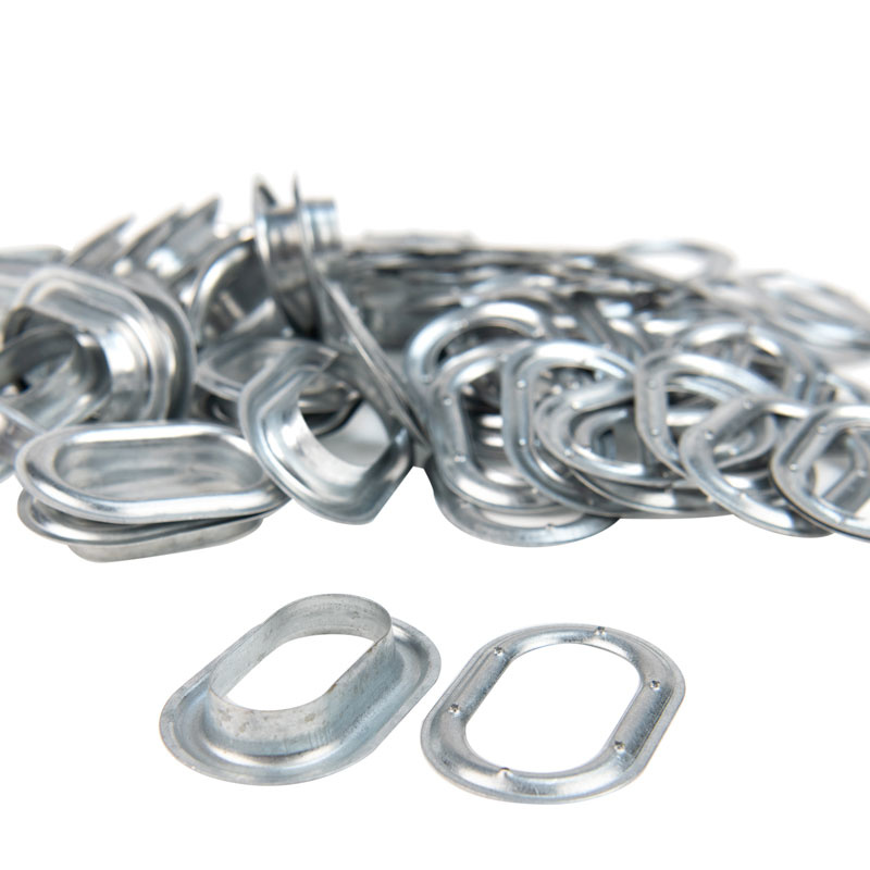 Zeilringen 42x22mm ovaal 50 stuks gegalvaniseerd professioneel