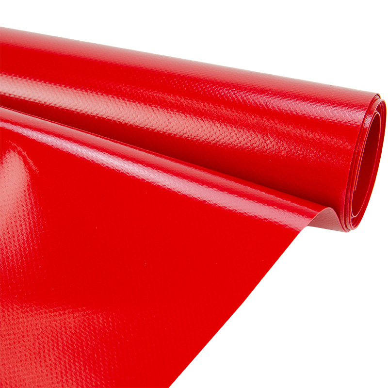 Pvc zeildoek - 650gr Karmijnrood 3002 Glans - per meter of rol