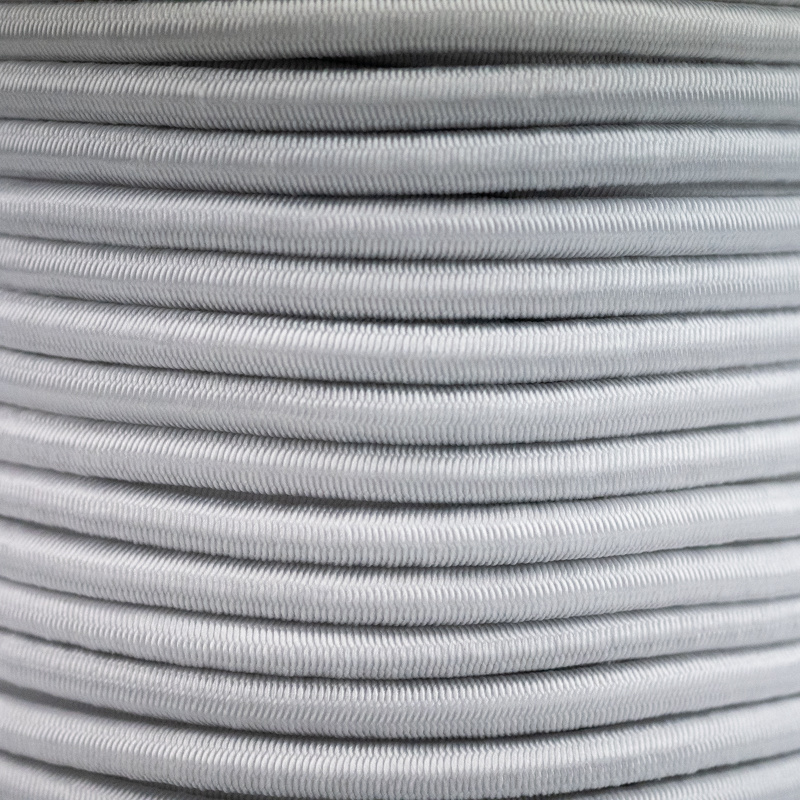 Elastisch koord 6mm wit op rol