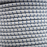 Elastisch koord 6mm blauw-wit gestreept op rol
