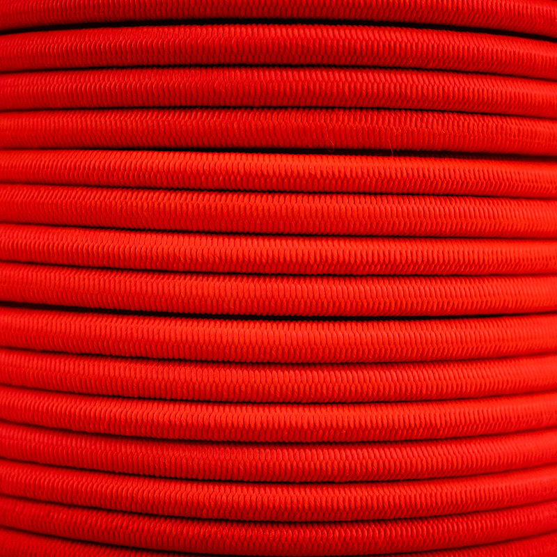 Elastisch koord 10mm rood op rol