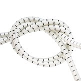 Elastisch koord 6mm zwart-wit gestreept op rol