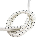 Elastisch koord 4mm zwart-wit gestreept op rol