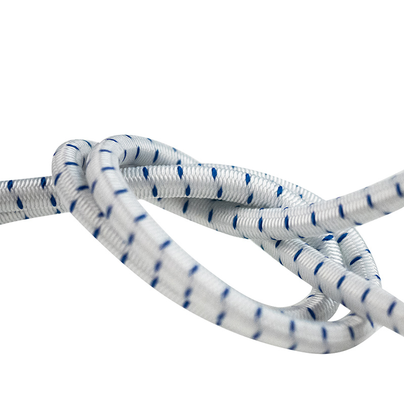 Elastisch koord 10mm blauw-wit gestreept op rol