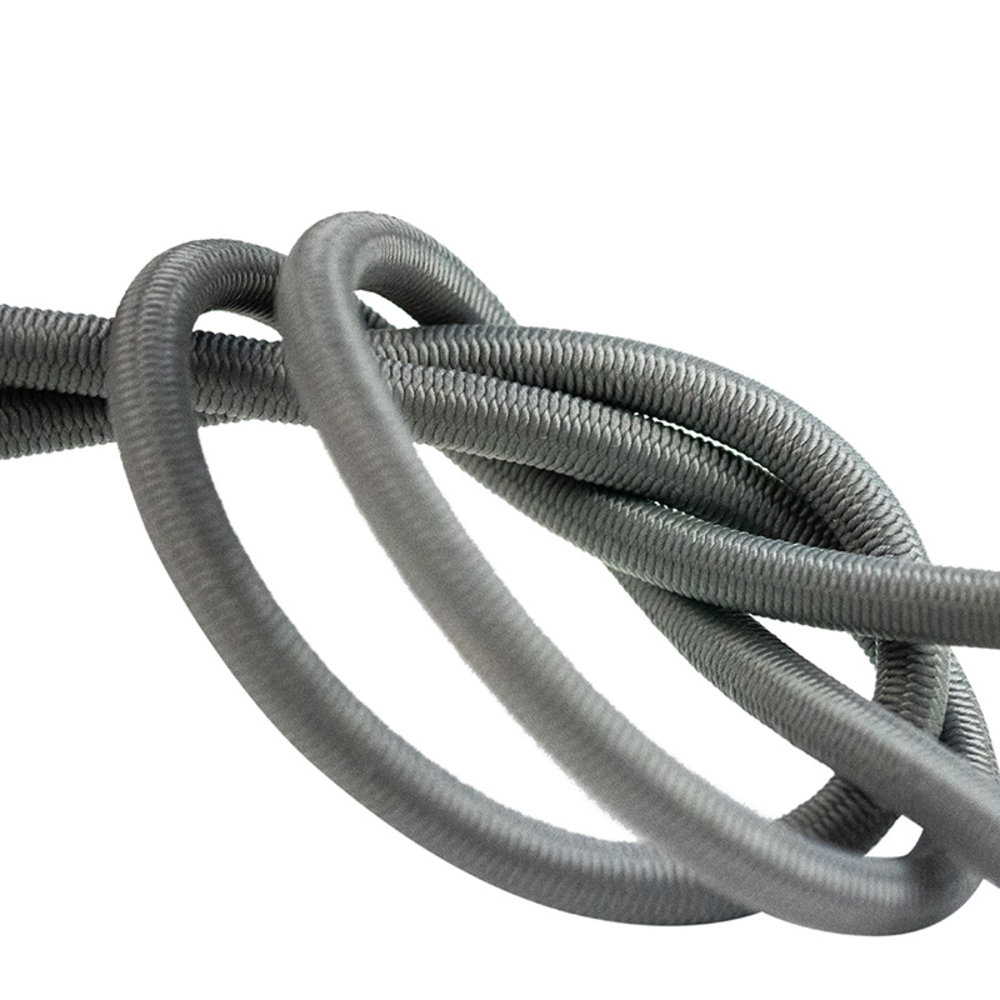 Elastisch koord Grijs 8mm elastiek touw - Meerdere en diktes