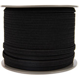 Elastisch koord 11mm plat zwart op rol