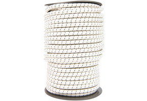 Elastisch koord 12mm zwart-wit gestreept