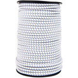 Elastisch koord 8mm blauw-wit gestreept op rol