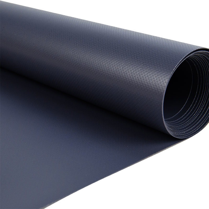Pvc zeildoek - 650gr Antraciet Mat - per meter of rol