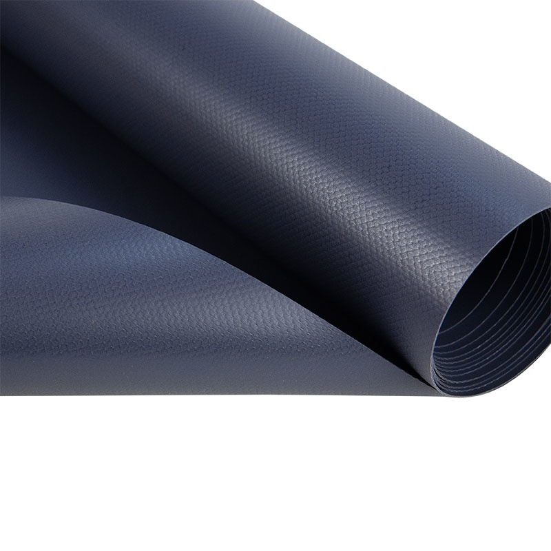 Pvc zeildoek - 650gr Antraciet Mat - per meter of rol