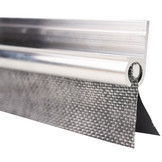 Caravanpees keder met dubbele vlag 7mm grijs