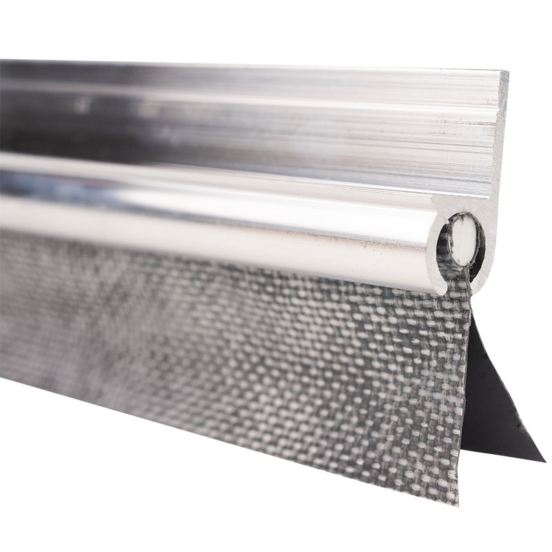 Caravanpees keder met dubbele vlag 7mm grijs