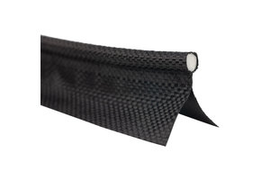 Caravanpees 7mm zwart dubbele vlag