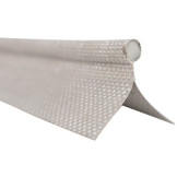 Caravanpees keder met dubbele vlag 7mm lichtgrijs