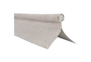 Caravanpees 7mm lichtgrijs dubbele vlag
