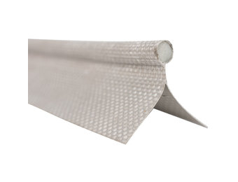 Caravanpees 7mm lichtgrijs dubbele vlag